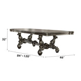 Versailles Antique Platinum Dining Table - Ornate Home