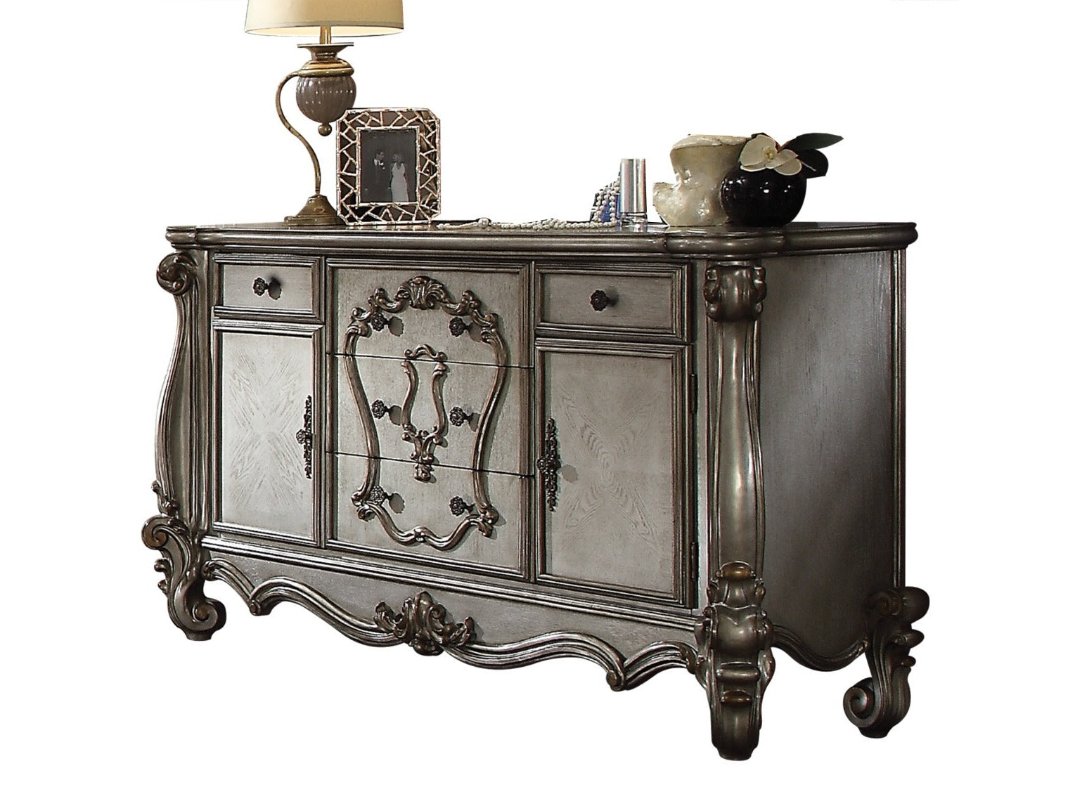 Versailles Antique Platinum Dresser - Ornate Home