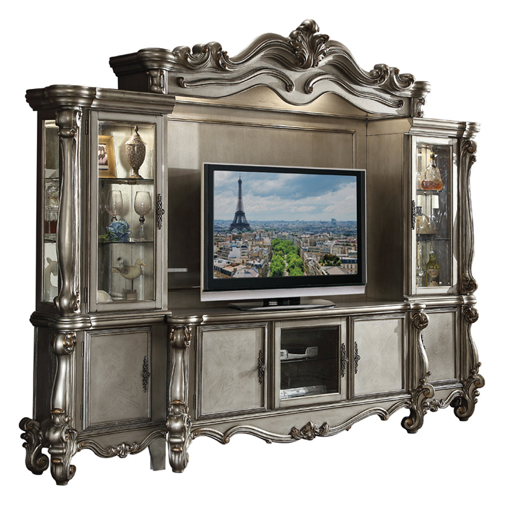Versailles Antique Platinum Entertainment Center - Ornate Home