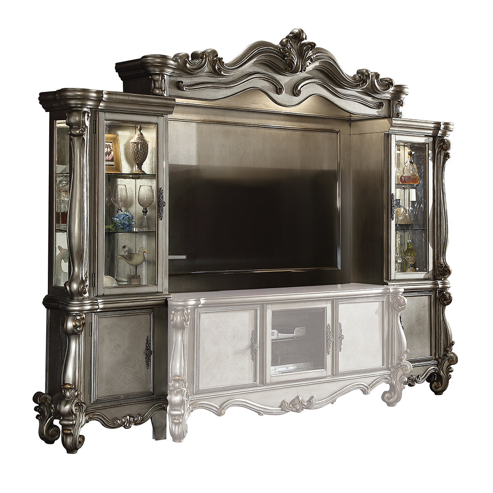 Versailles Antique Platinum Entertainment Center - Ornate Home