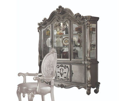 Versailles Antique Platinum Hutch & Buffet - Ornate Home
