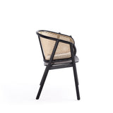 Versailles Armchair in Black and Natural Cane - Ornate Home
