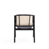 Versailles Armchair in Black and Natural Cane (set of 2) - Ornate Home