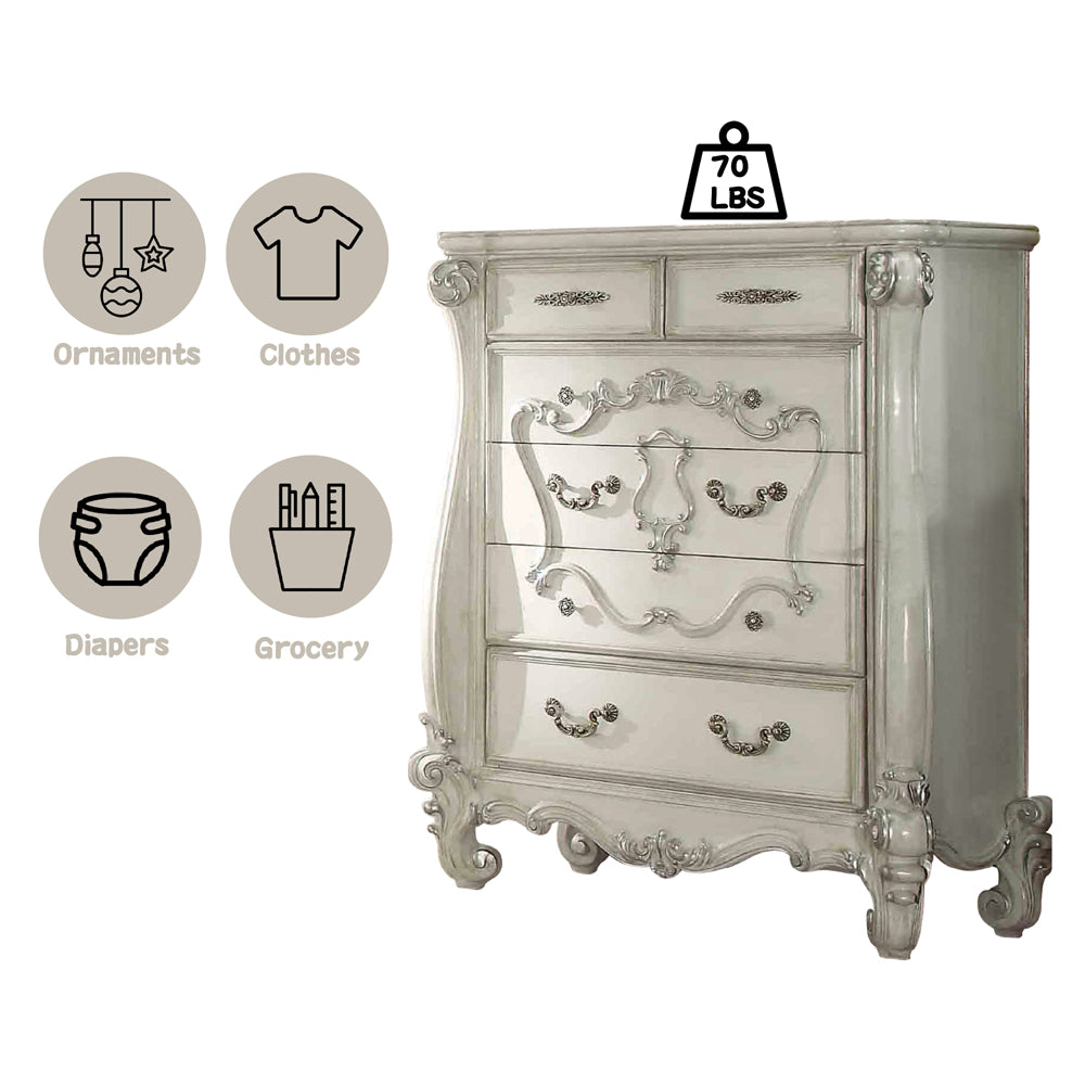 Versailles Bone White Chest - Ornate Home