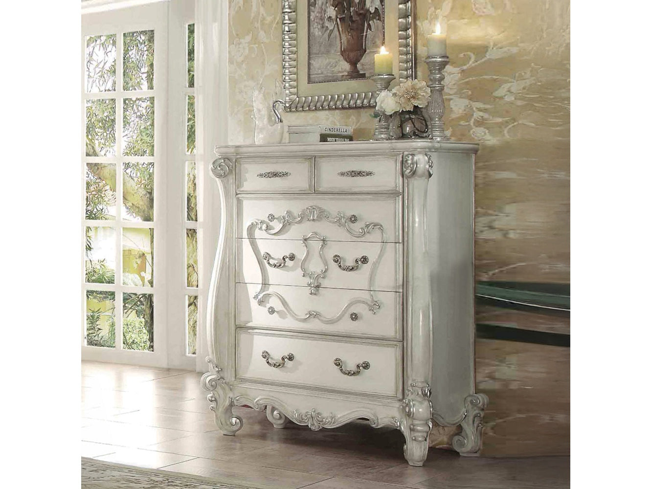 Versailles Bone White Chest - Ornate Home