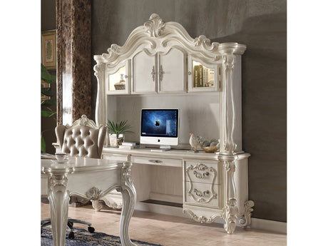 Versailles Bone White Computer Desk & Hutch - Ornate Home