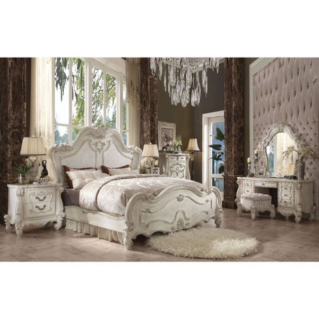 Versailles Bone White Queen Bed - Ornate Home