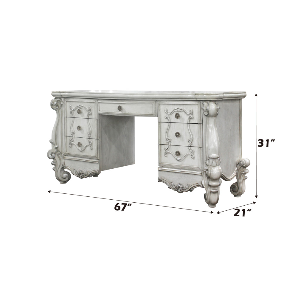 Versailles Bone White Vanity Desk - Ornate Home