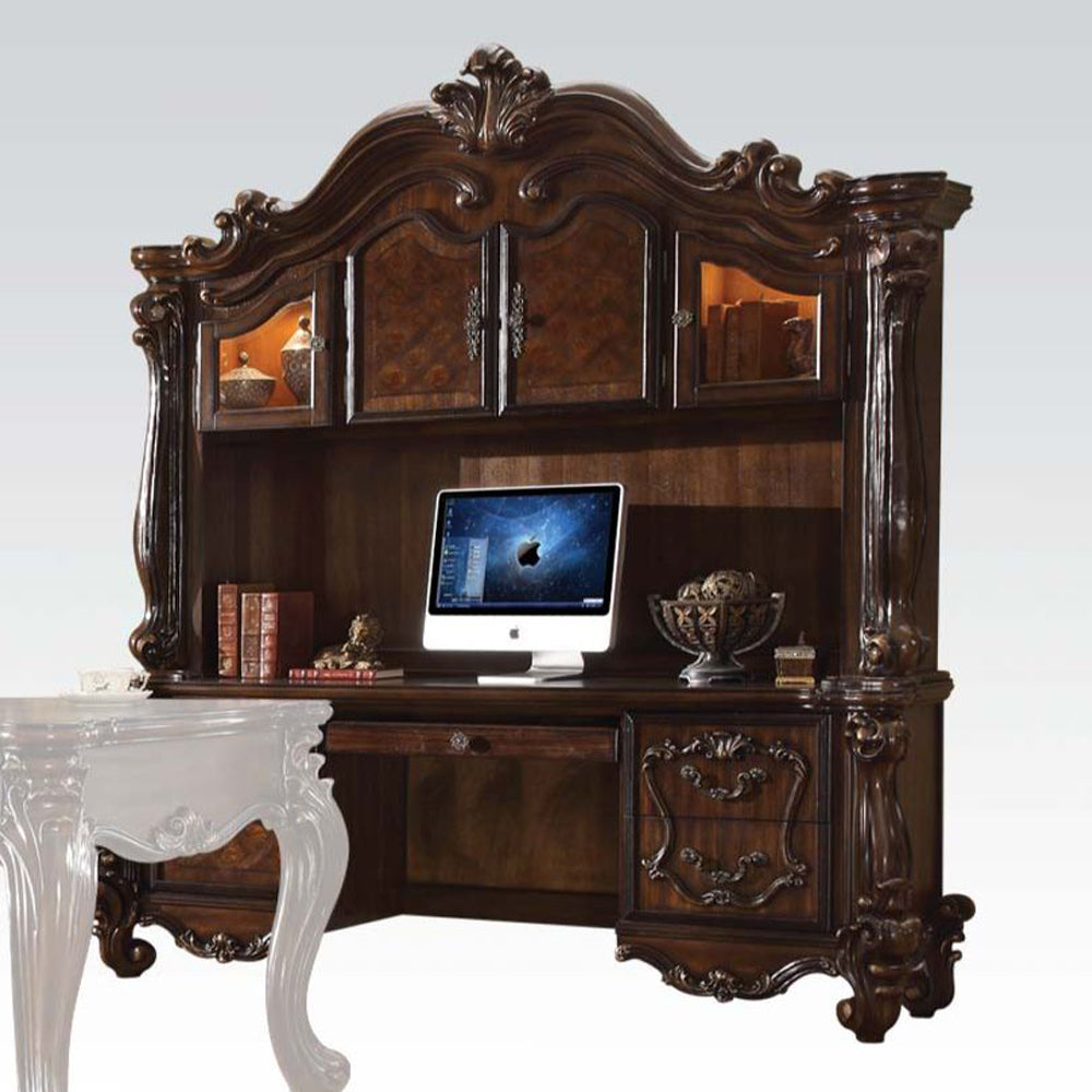 Versailles Cherry Oak Executive Computer Desk w/ Hutch - Ornate Home