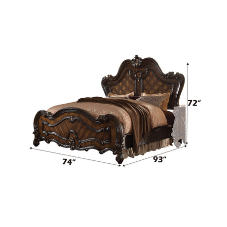 Versailles Cherry Oak Queen Bed - Ornate Home
