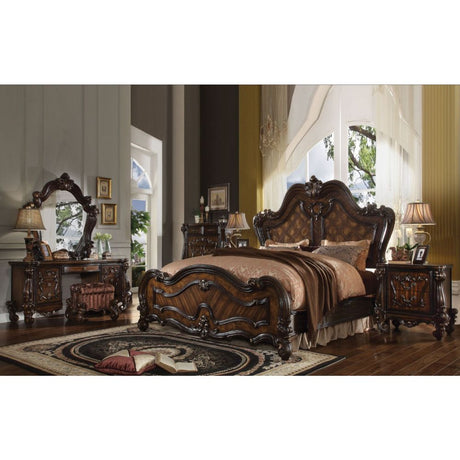 Versailles Cherry Oak Queen Bed - Ornate Home