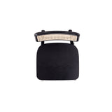 Versailles Counter Stool in Black and Natural Cane - Ornate Home