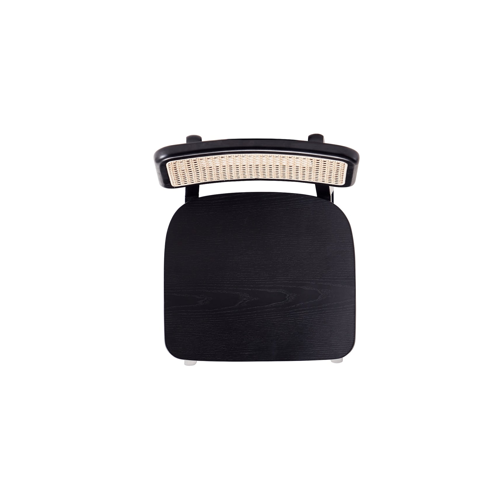 Versailles Counter Stool in Black and Natural Cane - Ornate Home