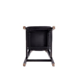 Versailles Counter Stool in Black and Natural Cane (set of 3) - Ornate Home