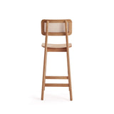 Versailles Counter Stool in Nature Cane (set of 2) - Ornate Home