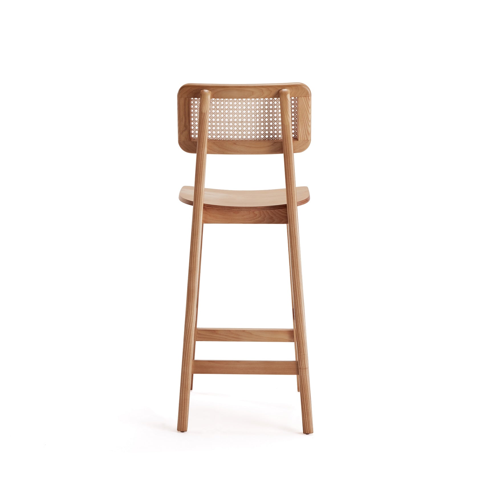 Versailles Counter Stool in Nature Cane (set of 2) - Ornate Home