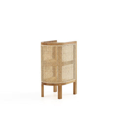 Versailles End Table in Nature Cane - Ornate Home