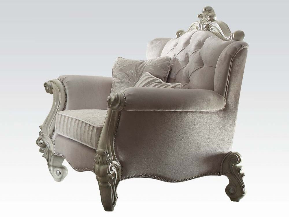 Versailles Ivory Chair W/2 Pillows - Ornate Home