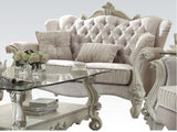 Versailles Ivory Loveseat W/3 Pillows - Ornate Home