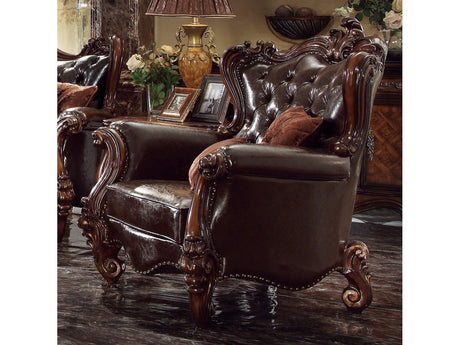 Versailles Oak Chair w/2 Pillows - Ornate Home