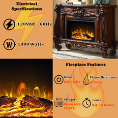 Versailles Oak Fireplace - Ornate Home