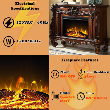 Versailles Oak Fireplace - Ornate Home