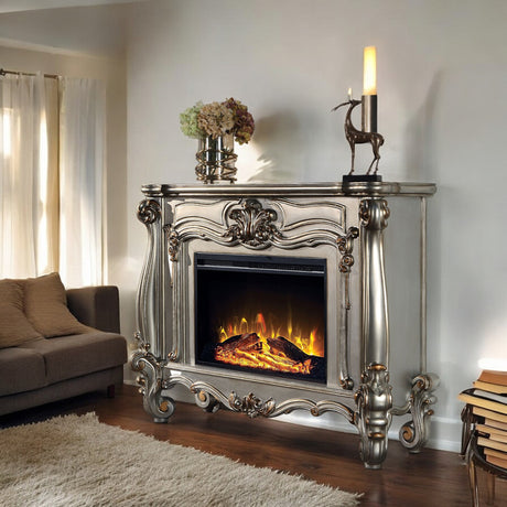 Versailles Platinum Fireplace - Ornate Home