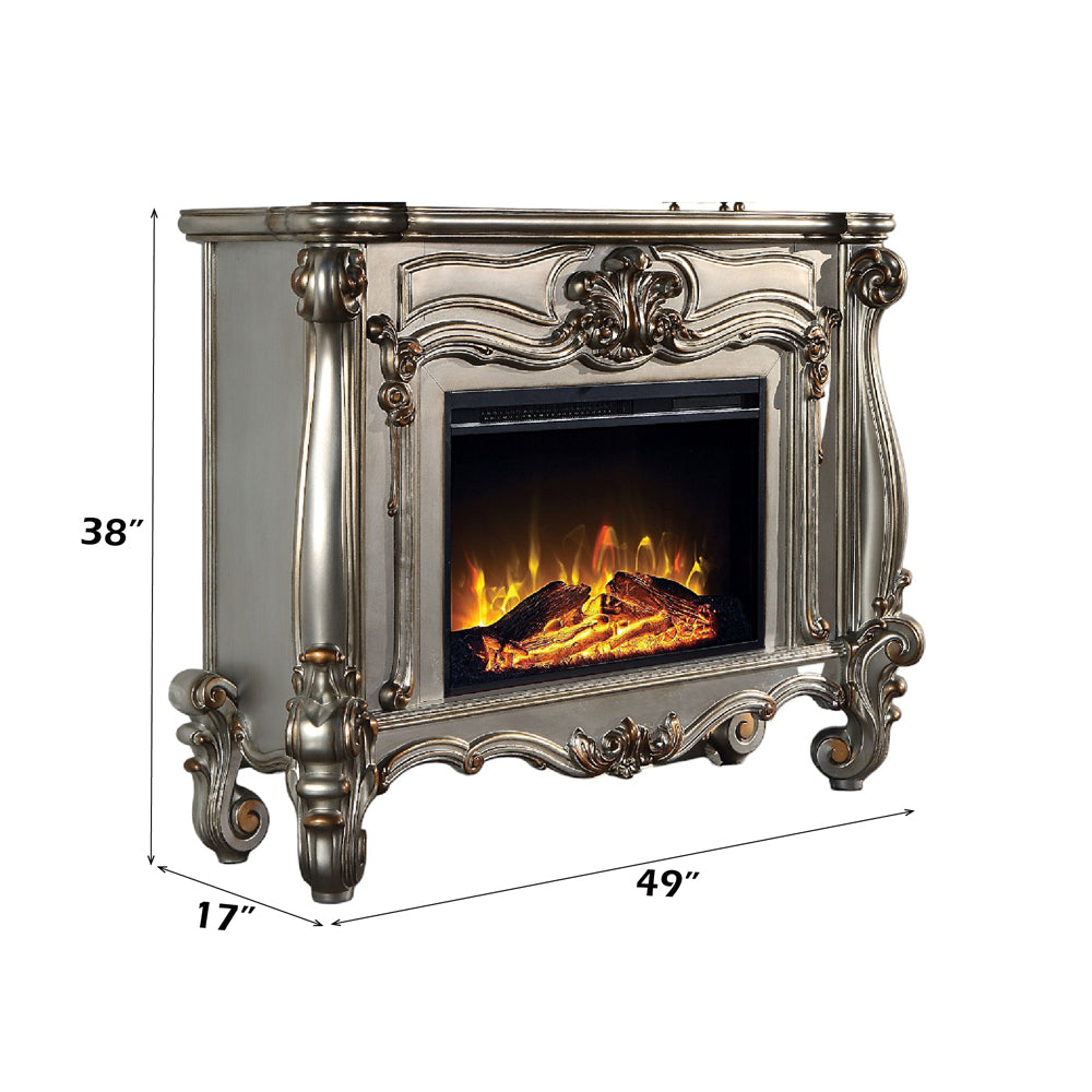 Versailles Platinum Fireplace - Ornate Home