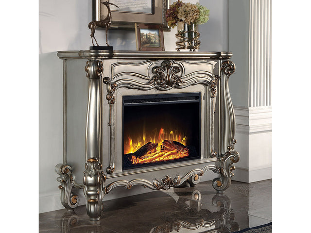 Versailles Platinum Fireplace - Ornate Home
