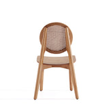 Versailles Round Dining Chair in Nature Cane (set of 2) - Ornate Home