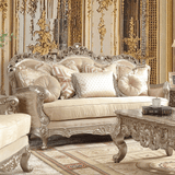 Versailles Royale Champagne Gold 3-Pc Living Room Set /  HD-8925 3PC - Ornate Home