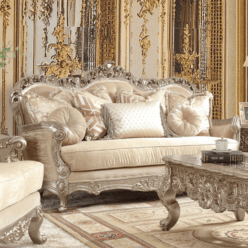 Versailles Royale Champagne Gold 3-Pc Living Room Set /  HD-8925 3PC - Ornate Home
