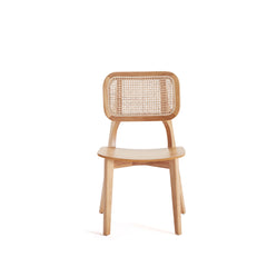 Versailles Square Dining Chair in Nature Cane (set of 2) - Ornate Home