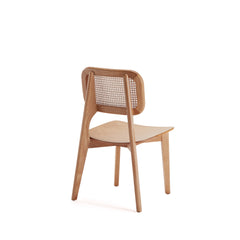 Versailles Square Dining Chair in Nature Cane (set of 2) - Ornate Home