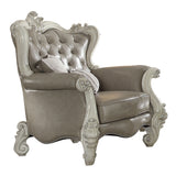 Versailles White Chair w/2 Pillows - Ornate Home