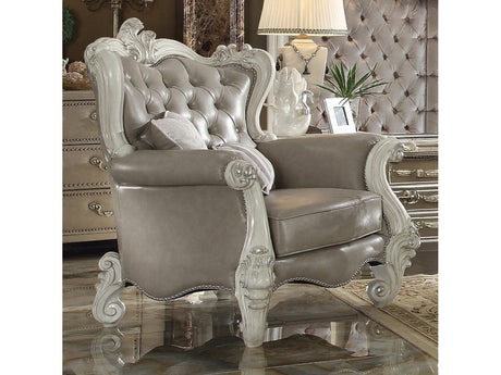 Versailles White Chair w/2 Pillows - Ornate Home