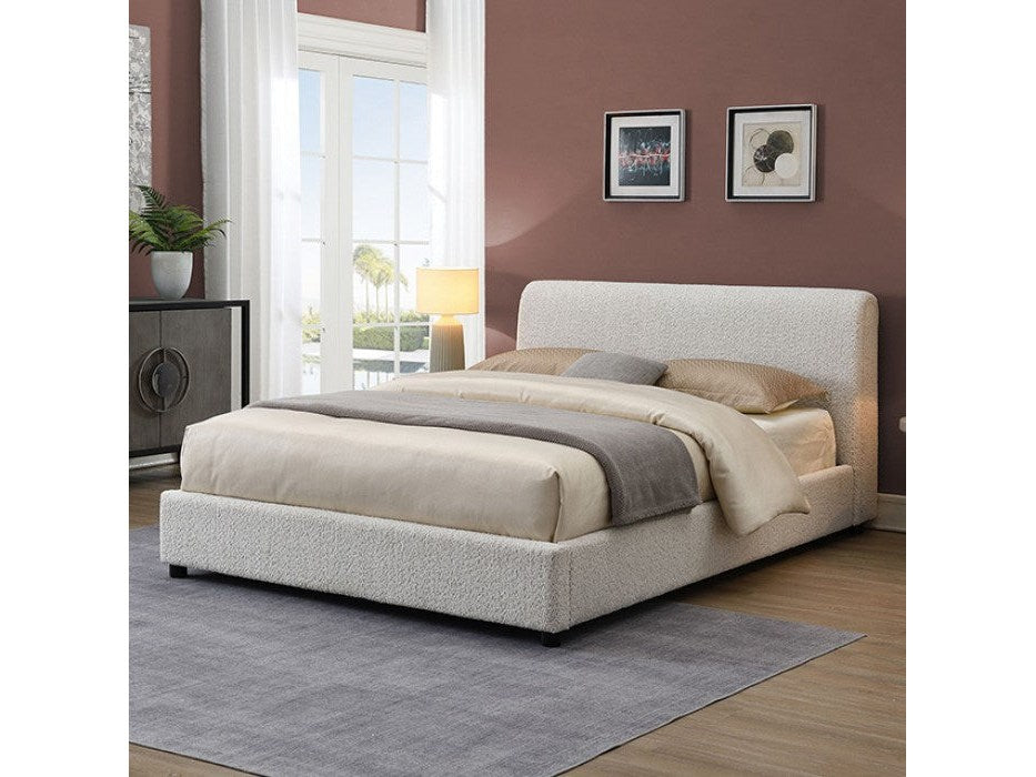 Vertham White E.King Bed - Ornate Home