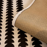 Vertical Stripes Sectional Sofa Cover Slipcover - Non-Slip, Fits L-Shape Couches - Ornate Home
