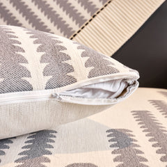 Vertical Stripes Sectional Sofa Cover Slipcover - Non-Slip, Fits L-Shape Couches - Ornate Home