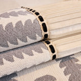 Vertical Stripes Sectional Sofa Cover Slipcover - Non-Slip, Fits L-Shape Couches - Ornate Home