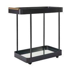 Vesper Black Iron Bar Cart - Ornate Home