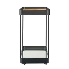 Vesper Black Iron Bar Cart - Ornate Home