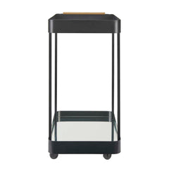 Vesper Black Iron Bar Cart - Ornate Home