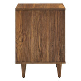 Vespera Walnut 2-Drawer Nightstand - Ornate Home