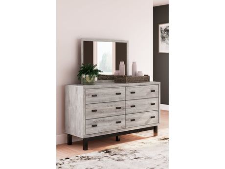 Vessalli Gray Dresser and Mirror - Ornate Home