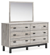 Vessalli Gray Dresser and Mirror - Ornate Home