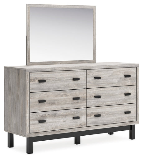 Vessalli Gray Dresser and Mirror - Ornate Home