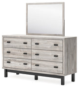 Vessalli Gray Dresser and Mirror - Ornate Home