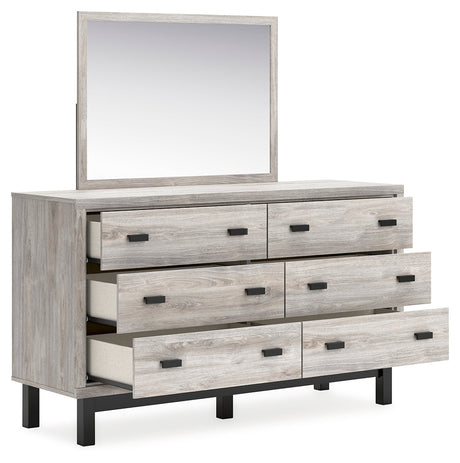 Vessalli Gray Dresser and Mirror - Ornate Home