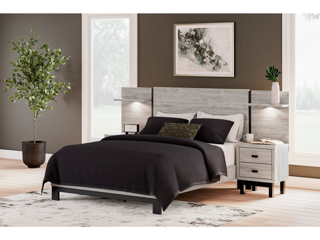 Vessalli Gray Queen Panel Bed with Extensions (Online Special Price) - Ornate Home